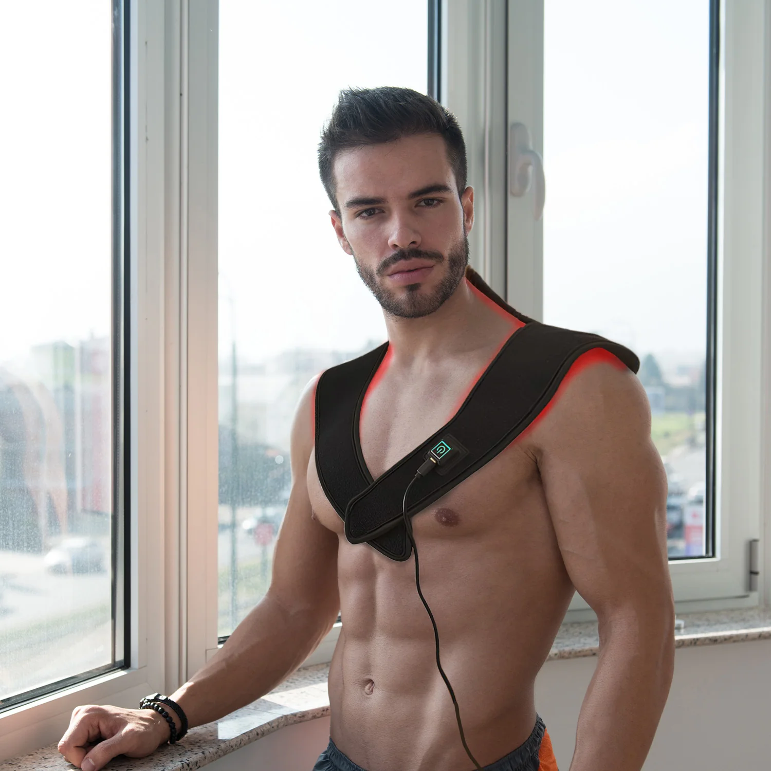 Megelin Red Light Therapy Belt for Neck & Shoulder - Image 4